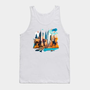 modern city Tank Top